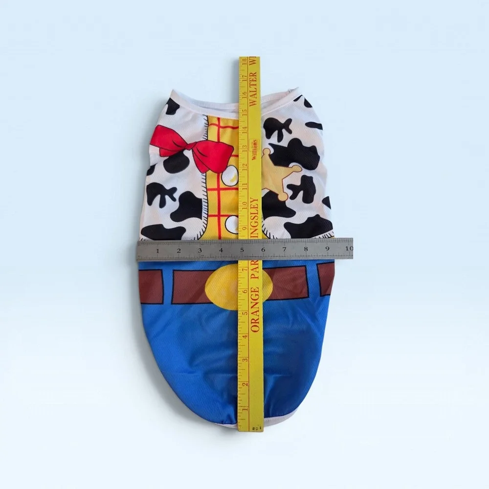 Toy‎ Story Woody Costume Dog Mesh Shirt Cowboy Sheriff Print Small